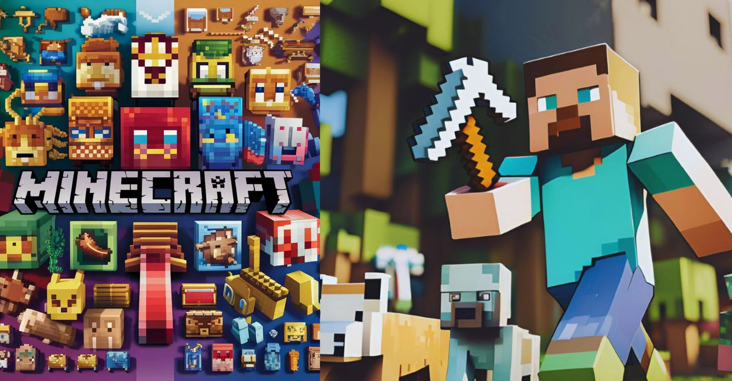 minecraft (2009) game icons banners